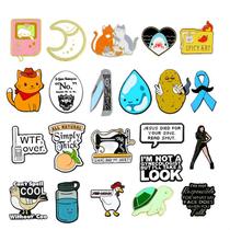 Conjunto de broches Funny Cartoon Quote Creative Alloy Enamel Conjunto de broches Funny Cartoon Quote Creative Alloy Enamel
