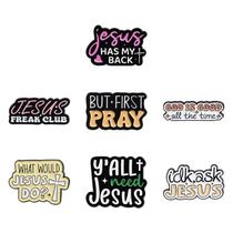 Conjunto de broches Inspirational Quote Alloy Blouse 3x1,9 cm