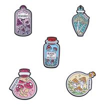 Conjunto de broches Magic Bottle Enamel Cartoon Alloy x5 Conjunto de broches Magic Bottle Enamel Cartoon Alloy x5