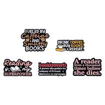 Conjunto de broches Reading Quote Creative Alloy Blouse Pins