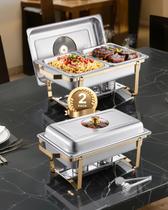 Conjunto de buffet Chafing Dish VEVOR 4L, pacote com 2 unidades, aço inoxidável