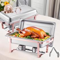 Conjunto de buffet Chafing Dish VEVOR 8L, pacote com 2 unidades em aço inoxidável