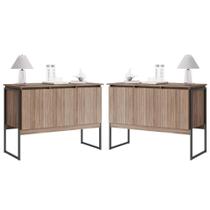 Conjunto de Buffets Industriais Milão Affara Preto