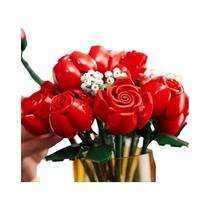 Conjunto De Buquê De Presente Para Meninas Com Rosas, Lírios, Suculentas E Brinquedo De Montagem De Conjunto De Buquê De Presente Para Meninas Com Rosas, Lírios, Suculentas E Brinquedo De Montagem De