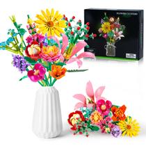 Conjunto de buquês de flores Building Block Linkowin 756 PCS Conjunto de buquês de flores Building Block Linkowin 756 PCS