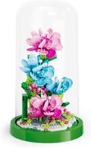 Conjunto de buquês de flores Building Blocks Lulufun com proteção contra poeira