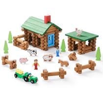 Conjunto de cabana de madeira de brinquedo SainSmart Jr. Edifício de fazenda de madeira 122 PCS