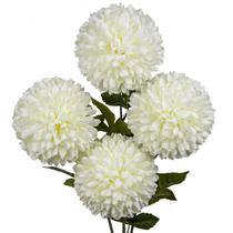 Conjunto de cabeças de crisântemos artificiais Ball Flowers Briful 15 cm