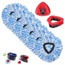 Conjunto de cabeças de reposição Mop com escova e base, 6 unidades para Ocedar