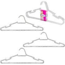 Conjunto de cabide de acrílico transparente com 3 peças com gancho para alça kit jogo cabides