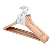 Conjunto de cabides de madeira 8 Pçs - Oikos