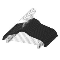 Conjunto de cabides para roupas, calça de veludo com clipes, 30 peças MANZOO Conjunto de cabides para roupas, calça de veludo com clipes, 30 peças MANZOO