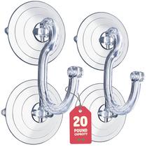 Conjunto de cabides SEWANTA Giant Suction para porta de vidro x2 Conjunto de cabides SEWANTA Giant Suction para porta de vidro x2