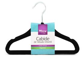 Conjunto de Cabides Veludo Infantil 3 Peças 29CM