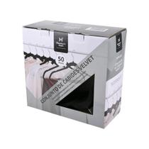 Conjunto de Cabides Velvet 50 Peças Praticidade Organização e Elegância Conjunto de Cabides Velvet 50 Peças Praticidade Organização e Elegância