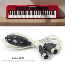 Conjunto De Cabo Adaptador MIDI USB Portátil E Leve Para Teclado E Conversor De Música Para PC