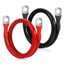 Conjunto de Cabos de Bateria Nicholaus 2 AWG 48 cm Alta Resistência em Cobre