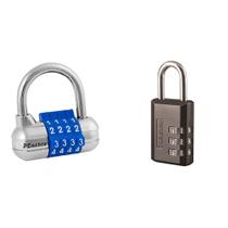 Conjunto de cadeados combinados Lock Master Lock 1523D e 647D Conjunto de cadeados combinados Lock Master Lock 1523D e 647D