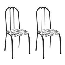 Conjunto de Cadeiras de Aço 2 Peças Copa e Cozinha Anticorrosivo Fabone Braga 94x36x38cm Conjunto de Cadeiras de Aço 2 Peças Copa e Cozinha Anticorrosivo Fabone Braga 94x36x38cm