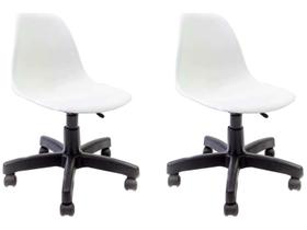 Conjunto de Cadeiras de Escritório Giratórias - 2 Peças Emporio Tiffany Eames Office