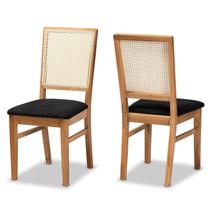 Conjunto de cadeiras de jantar Baxton Studio Idris Mid-Century Modern