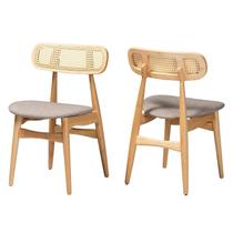Conjunto de cadeiras de jantar Baxton Studio Tarana Mid-Century Modern Conjunto de cadeiras de jantar Baxton Studio Tarana Mid-Century Modern