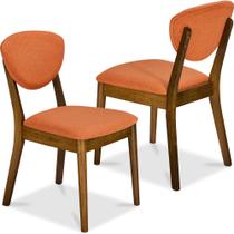Conjunto de cadeiras de jantar Best Choice Products Mid-Century Wood 2 unidades