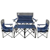 Conjunto de Cadeiras Dobráveis Northroad para Camping 1 Sofá 2 Cadeiras 1 Mesa Conjunto de Cadeiras Dobráveis Northroad para Camping 1 Sofá 2 Cadeiras 1 Mesa