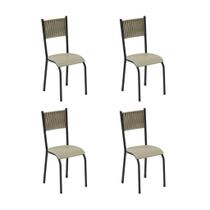 Conjunto de Cadeiras Paonanda Mariana 4 Lugares RamiPérola Conjunto de Cadeiras Paonanda Mariana 4 Lugares RamiPérola