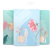 Conjunto de Caderno Costurado Mini ótima La Bella Colorido