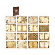 Conjunto De Cadernos Estilo Vintage Com Folha Dourada Mr.Paper, Bloco De Notas Retro Para Anotações Conjunto De Cadernos Estilo Vintage Com Folha Dourada Mr.Paper, Bloco De Notas Retro Para Anotações