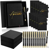 Conjunto de Cadernos Tellingyou 12 Cadernos de Couro com Canetas Conjunto de Cadernos Tellingyou 12 Cadernos de Couro com Canetas