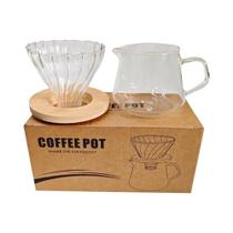 Conjunto De Cafeteira De Vidro De 600ml Com Filtro De Café Para Casa Ou Escritório Punana