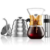 Conjunto de Cafeteira MITBAK Pour Over - Chaleira 1,2L e Moedor 600mL