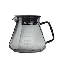 Conjunto De Cafeteira Obsidiana Feita À Mão Com Filtro De Diamante Para Compartilhamento