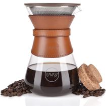 Conjunto de cafeteira Pour Over Kavako Supreme 1,1 L com filtro