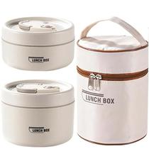 Conjunto De Caixa De Almoço Bento Portátil À Prova De Vazamentos Em Aço Inoxidável Para Alimentos
