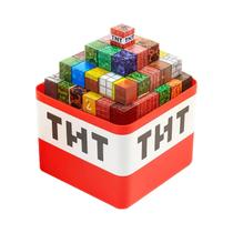 Conjunto De Caixa De Armazenamento De Blocos Magnéticos Para Meninos E Meninas Com Figuras E Blocos