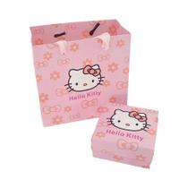 Conjunto De Caixa De Presente De Joias HelloKitty, Embalagem Elegante Para Colar E Anel Com Fecho Conjunto De Caixa De Presente De Joias HelloKitty, Embalagem Elegante Para Colar E Anel Com Fecho