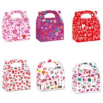 Conjunto de caixa de presente para Dia dos Namorados, 6 peças de papel de 15,25 x 15,24 x 12 cm