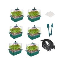 Conjunto De Caixa Para Mudas Com 12 Compartimentos, 3 Tipos De Luz E 4 Opções De Temporização Para