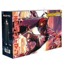 Conjunto de caixas Chainsaws Mans Anime Manga 18 unidades com suporte DIY