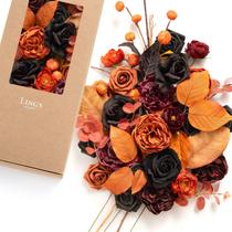Conjunto de caixas combinadas de flores artificiais e vegetação Ling's Moment Conjunto de caixas combinadas de flores artificiais e vegetação Ling's Moment