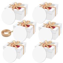 Conjunto de caixas de bolo ZKKZOMA 6 25x25x20cm com tábuas e fita Conjunto de caixas de bolo ZKKZOMA 6 25x25x20cm com tábuas e fita