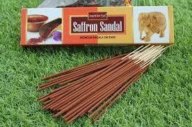 Conjunto de Caixas de Incenso Nandita Açafrão e Sândalo 50g Conjunto de Caixas de Incenso Nandita Açafrão e Sândalo 50g