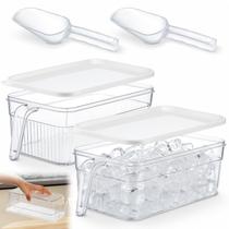 Conjunto de Caixas para Armazenar Gelo Havawish Plástico 32x16x11cm 2 unidades Conjunto de Caixas para Armazenar Gelo Havawish Plástico 32x16x11cm 2 unidades
