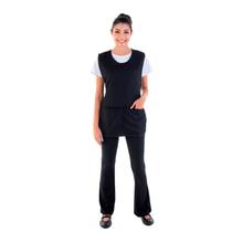 Conjunto de Calça Bailarina, Camiseta e Bata para Copeira, Arrumadeira, Faxineira, Babá