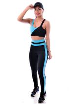 Conjunto de calça bicolor