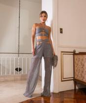 Conjunto de calça e cropped