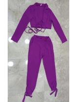 Conjunto de calça mini blazer